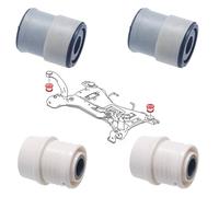 Boccole Del Supporto Motore, Sottoscocca Anteriore Per FORD FOCUS II, KUGA