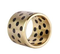 Boccole d'ottone della grafite, Boccola JDB 2 pezzi, diametro interno 5 mm, senza olio, autolubrificante, esterno 7~10, altezza 6~20(5x10x12mm)