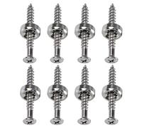 Boccole e bulloni di montaggio per il collo della chitarra, in metallo, con viti di montaggio, set per chitarra elettrica o basso chitarra, boccola con ghiera con vite