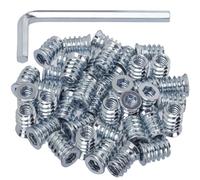 Boccole Filettate, 100 Pz Bussole Filettate Legno M6/Inserto Dado/Insert Nut/In