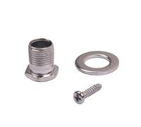 Boccole Filettate GC903 per Accordatori Chitarra, Set 10 Pezzi | Metallo Argento, per Fori Testa Paletta, Riparazione Officina, Ricambio per Strumenti a Corda