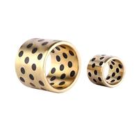 Boccole for cuscinetti a manicotto in rame e grafite in ottone, 2 pezzi, diametro interno 4-17 mm, dimensioni multiple(5x10x10mm)