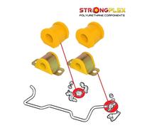 Boccole In Poliuretano Sport Barra Antirollio Fiat Seicento Cinquecento