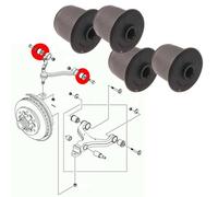 Boccole Per 2 Triangoli Superiori Anteriori, Ssang Yong Actyon, Kyron, Rexton
