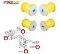 Boccole Poliuretano Culla Posteriore per Audi A1 8X Quattro, S1 8X