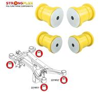 Boccole Poliuretano Culla Posteriore per Skoda Octavia superb 3T, 3V 4x4