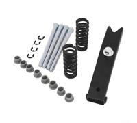 Boccole resistenti dei perni della cerniera per la cerniera resistente di | Set completo di restauro, 4 perni 8 boccole 2 molle, finitura nera, fissa rapidamente le cerniere allentate