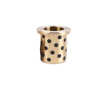 Boccole senza olio rivestite in ottone e grafite, Boccola flangiata senza olio in ottone grafite JFB dimensioni multiple 5 pezzi(5pcs,JFB20x24x50-32x4)