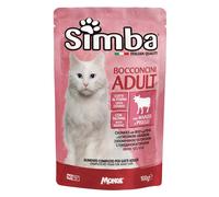 BOCCONCINI PER GATTI 'ADULT' manzo e piselli - gr 100 24 PZ