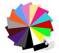 Bocguy 15 pezzi Smart Iron on per Cri-cut Joy Xtra, 24 cm x 30,5 cm, pellicola per plotter in tessuto, trasferimento termico, rotolo di pellicola flessibile per vestiti, magliette e altri tessuti
