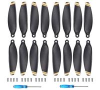 Bocguy 16 PCS Drone Eliche Mini 2, Drone Eliche per Mini 2/2 SE/SE / 4K Accessori Sostituzione con 24 Viti & 2 Cacciavite, Basso Rumore & Stabile (Oro)