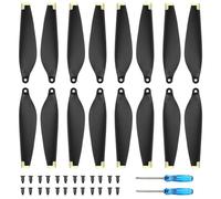 Bocguy 16 Pcs Drone Eliche Mini 3, Eliche per Mini 3 Accessori Sostituzione Drone con 24 Viti & 2 Cacciavite, Basso Rumore & Stabile (Oro)