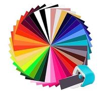 Bocguy 40 pezzi Smart Iron on per Cri-cut Joy XTRA, 24 cm x 30,5 cm, pellicola per plotter in tessuto, trasferimento termico, rotolo di pellicola flessibile per vestiti, magliette e altri tessuti