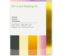 Bocguy Biglietti da utilizzare per Cri-cut Joy, confezione da 12 biglietti con buste per biglietti di auguri fai da te