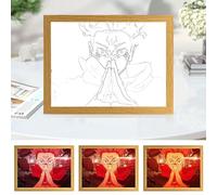 Bocguy Decorazione da parete a LED, per decorazione della casa, camera da letto creativa e regalo