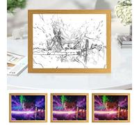 Bocguy Decorazione da parete a LED, per decorazione della casa, camera da letto creativa e regalo