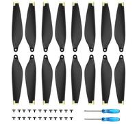 Bocguy Eliche Mini 3 Pro / 4 Pro, 16 Pcs Mini 3 Pro / 4 Pro Eliche Accessori Sostituzione Drone con 24 Viti & 2 Cacciavite, Basso Rumore & Stabile (Oro)