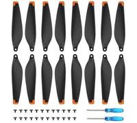 Bocguy Eliche Mini 3 Pro / 4 Pro, 16 Pcs Mini 3 Pro / 4 Pro Eliche Accessori Sostituzione Drone con 24 Viti & 2 Cacciavite, Basso Rumore & Stabile (Arancia)