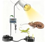 Bocguy Portalampada rettile per gabbia habitat, supporto per lampade di calore rettili, supporto per lampade di calore rettili, utilizzato per rettili come lucertole, tartarughe, ragni, serpenti, ecc