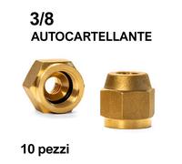 Bochettone raccordo autocartellante 3/8 - 10 pezzi
