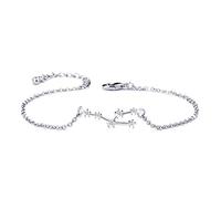 BOCHOI Constellations Silver Taurus Zodiac Sign Bracelet for Women Girls Bracelet Astrology Horoscope CZ Jewelry Gift for Mother Daughter BFF Bridesmaid Birthday Adjustable Chain 6+2IN