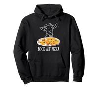 Bock Auf Pizza Gioco di Parole Pizza Lover Pizza Food Felpa con Cappuccio