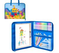 Boczif Borsa a tracolla per portfolio artistico, 45,7 x 35,6 cm, per l'organizzazione degli studenti, custodia per il trasporto di penne, opere d'arte, schizzi, disegni di carta, blocchi da disegno