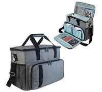 Boczif Custodia da trasporto compatibile con PS5/PS4/PS4 Pro, borsa portaoggetti Playstation 5 di grande capacità per console di gioco, controller, laptop, dischi, cuffie, caricabatterie, carte da