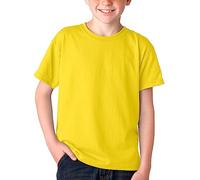 BOD HOME, Confezione da 1 o 2 Magliette per Bambini/Unisex Manica Corta 100% Cotone, Maglietta Basic Girocollo per Bambini, Tinta Unita, Morbida, Confortevole, Versatile, Taglie da 5 a 15 Anni