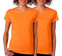 BOD HOME, Confezione da 1 o 2 T-shirt da Donna, Manica Corta 100% Cotone, Maglietta a Girocollo Leggera e Traspirante, Otto Colori, Comodo e Morbido, Maglietta Basic Casual, Taglie S, M, L, XL, XXL