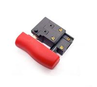 BODA H6-28 - Interruttore di ricambio per trapano a percussione in metallo e plastica, per trapani H6-28, 43 mm, colore: rosso, per riparazioni e aggiornamenti