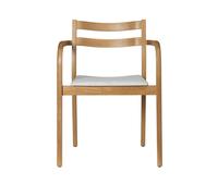 Boda Sedia da Pranzo Con Braccioli Imbottito Staple Rovere Naturale/Off-White
