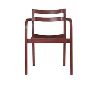 Boda Sedia da Pranzo Con Braccioli Red Brown