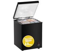 Bodacious - Congelatore petto 3,5 cubi - Congelatore compatto a basso consumo e silenzioso piccolo profondo con temperatura regolabile per appartamenti e camper