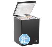 Bodacious Congelatore profondo ultra silenzioso - 5,0 piedi cubi, design compatto, congelamento rapido, basso consumo energetico, ideale per casa, ristorante e piccoli negozi