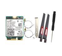 Boddceto Scheda WiFi BE200NGW + 2 Antenne 10DB BT 5.4 802.11AX Tri-Band M.2 NGFF Adattatore di Rete Wireless per Win10/11