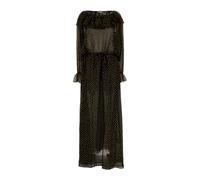 Bode - Abito da stadio in misto seta ricamato - - Dresses - Donna - Marrone - S