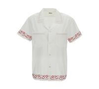 Bode, ,Shirts ,Uomo ,Bianco ,S Cherry Lane Embroidered Shirt