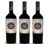 Bodega Carelli, Angel Reserva Malbec. Vino rosso da vigneti argentini prodotto con uve 100% Malbec. Annata 2018. Confezione con 3 bottiglie da 750 millilitri cadauna.