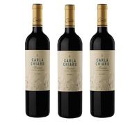 Bodega Carelli - Carla Chiaro Reserva Malbec 2020, confezione da 3 bottiglie. Vino rosso corposo. Prodotto in Argentina. tris di bottiglie da 750 millilitri cadauna.