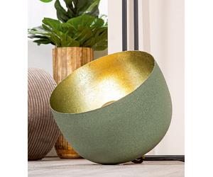 Bodenleuchte Verda Esterno Verde Interno Oro Diametro 35Cm Metallo