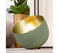 Bodenleuchte Verda Esterno Verde Interno Oro Diametro 35Cm Metallo [EEK: D]