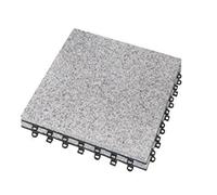 BodenMax 2 Piastrelle giardino in pietra naturale pavimento per esterno ad incastro terrazza balcone | GRANITO Modello Classico | 30 x 30 cm