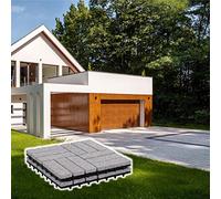 BodenMax 2 Piastrelle giardino in pietra naturale pavimento per esterno ad incastro terrazza balcone | GRANITO Modello Barocco | 30 x 30 cm