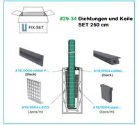 Bodenprofil U per Vetro Sellon24 Geländer In/Out Elox Nero 12-21,52mm 1,0kN