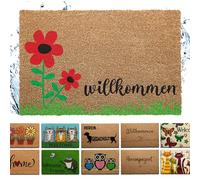 Bodenständig Tappetino in cocco dal design amorevole, estremamente robusto, resistente alle intemperie e durevole, per esterni, resistente alle intemperie, in cocco, a forma di cuore