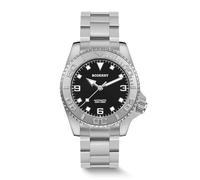 BODERRY Orologio da uomo 40mm in titanio massiccio, 3 lancette senza data, movimento NH38, resistenza all'acqua fino a 200 metri, luminescenza Japan LumiNova - ADMIRAL