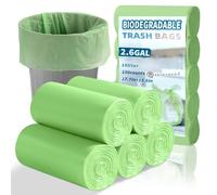 BODFPPC 150 Sacchetti Umido Biodegradabili e Compostabili 10 litri Verdi, Sacchetti per Rifiuti Organici Resistenti, per Casa, Cucina, Ufficio, Sacchi Biodegradabili per Umido, 45x50 cm