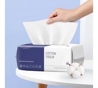 BODFPPC Asciugamani Monouso 100 Pezzi - Salviette Viso in Cotone Spesso Usa e Getta, Biodegradabili per Rimozione Trucco e Pulizia Delicata