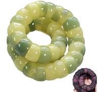 Bodhi braccialetto di perle per alleviare l'ansia, bracciale regolabile in perle elastiche naturali, alleviare l'ansia e lo stress come regalo, accessorio spirituale unisex, misura unica, Natural